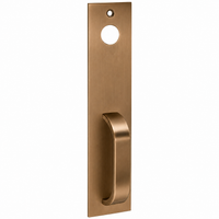 SARGENT LC814PSB-US10 exit trim pull handle, satin bronze plate with curved pull and cylinder prep