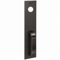 SARGENT LC814PSB-US10BE pull handle exit trim, oil-rubbed bronze plate with curved pull, less cylinder