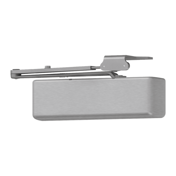 LCN 4040XP-RW/PA-652-TBSRT surface door closer, regular arm with PA shoe, satin chromium plated