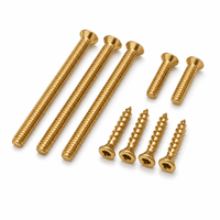 LCN 4040XP-TBTRX-696 self-reaming tapping screw pack, brass finish, various lengths for 4040XP surface door closer