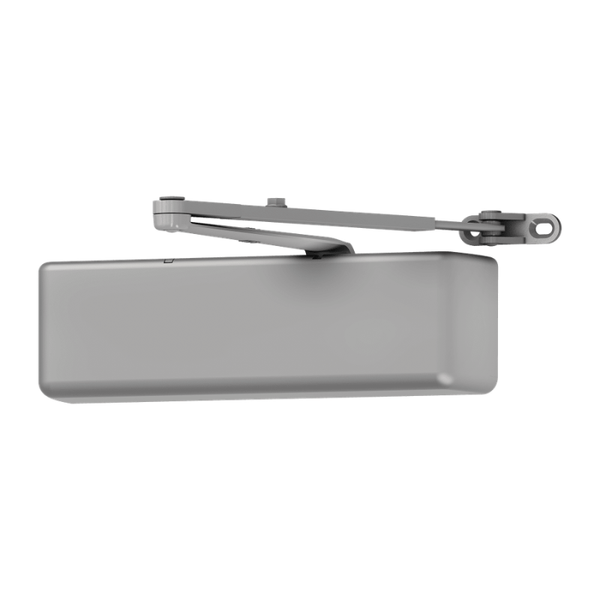 LCN 4041-DEL-REG-689-TBSRT surface door closer, regular arm, delayed action, aluminum painted finish