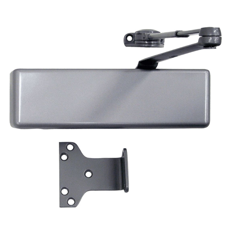 LCN 1461-HW/PA-FPC 689 aluminum surface door closer with hold open arm, parallel arm shoe, full cover
