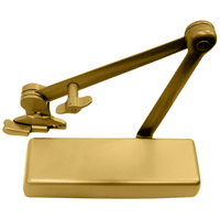 LCN 4040XP-SHCUSH-TBSRT 696 surface door closer with spring hold-open Cush-N-Stop arm, satin bronze