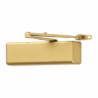 LCN 4041DEL-REG-696 heavy-duty surface door closer, delayed action, regular arm, satin brass finish