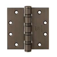 McKinney T4A3386-5x4-1/2 Full Mortise Heavy Weight Five Knuckle Hinge, Non-Removable Pin, Oil Rubbed Bronze Finish