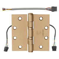 McKinney TA2714-4-1/2x4-1/2-CC8 Electrified Full Mortise Standard Weight Bearing Hinge, [8] Wires With Concealed Circuit