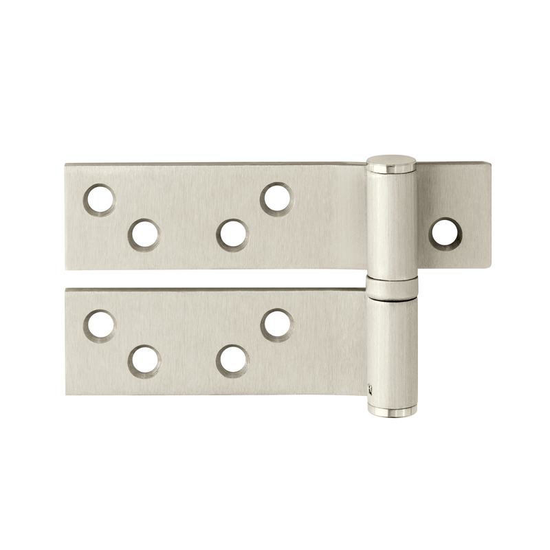 McKinney 8545-4-1/2-US15-LH Reinforcing Hinge, Left Handed, 619 Satin Nickel Plated, Clear Coated Finish