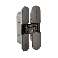 McKinney MK4001A Concealed Hinge, Snap On Cover, For Wood Or Hollow Metal, Non Handed - Matte Black