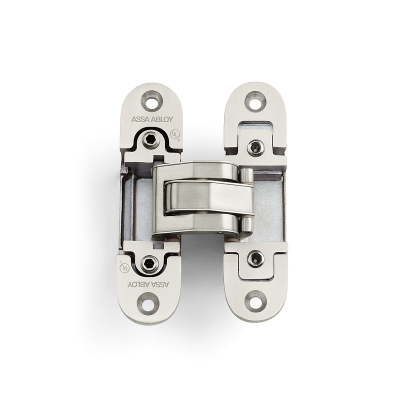 McKinney MK80SS-US32D Coverless Concealed Hinge, 4 3/8" x 1 1/8", For Wood Or Hollow Metal. Non Handed, 630 Satin Stainless Steel Finish