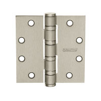 McKinney MPB68-4-1/2x4-1/2 Full Mortise MacPro Standard Weight Ball Bearing Hinge, Five Knuckle