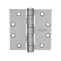 McKinney MPB68-5x4-1/2 Full Mortise MacPro Standard Weight Ball Bearing Hinge, Five Knuckle