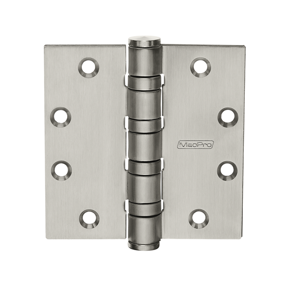 McKinney MPB99-5x4-1/2-US32D Full Mortise MacPro Heavy Weight Ball Bearing Hinge, Five Knuckle, 630 Satin Stainless Steel Finish