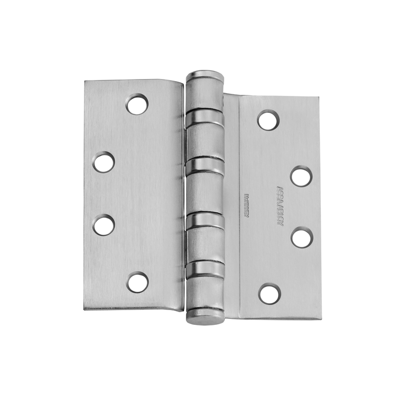 McKinney RBT4A3786-4-1/2x4-1/2-US26D Full Mortise Heavy Weight Bearing Hinge, Five Knuckle, 626 Satin Chrome Finish