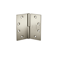 McKinney SQ3331-4-1/2x4-1/2 Square Barrel Hinge Standard Weight, Two Knuckle - US15-619 Satin Nickel - RH Right Hand