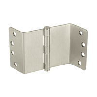 McKinney T2895-3-1/2-1/4RC Full Mortise Swing Clear Standard Weight Plain Bearing Hinge, Five Knuckle - US15-619 Satin Nickel