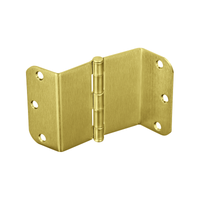 McKinney T2895-3-1/2-1/4RC Full Mortise Swing Clear Standard Weight Plain Bearing Hinge, Five Knuckle - US4-606 Satin Brass