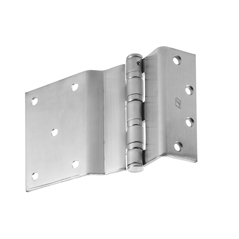 McKinney T4A3796-5-US26D Half Surface Wide Throw Heavy Weight Bearing Hinge, Five Knuckle, Reversible, 626 Satin Chrome Finish