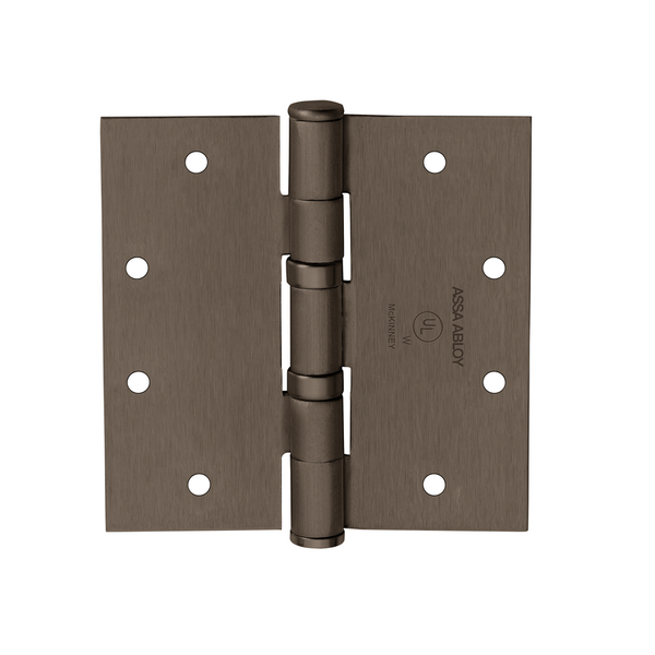 McKinney TA2314-4-1/2x4-1/2-SS Full Mortise Standard Weight Bearing Hinge, Five Knuckle - US10B-613 Oil Rubbed Bronze