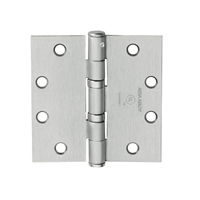 McKinney TA2314-4-1/2x4-NRP Full Mortise Standard Weight Bearing Hinge, Five Knuckle, Non Removable Pin - US26D-626 Satin Chrome