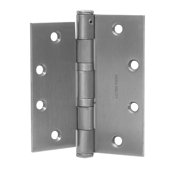 McKinney TA2714-5x4-1/2-US26D-INTERIM Full Mortise Standard Weight Bearing Hinge, Five Knuckle, Interim Unequal Leaf, 626 Satin Chrome Finish