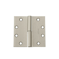 McKinney TA2731-4-1/2x4-1/2 Full Mortise Standard Weight Concealed Bearing Hinge, Two Knuckle - US15-619 Satin Nickel - RH Right Hand