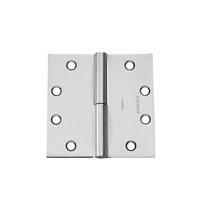 McKinney TA2731-4-1/2x4 Full Mortise Standard Weight Concealed Bearing Hinge, Two Knuckle - US26-625 Bright Chrome - LH Left Hand