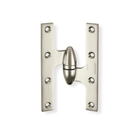 McKinney TA3383-6 Olive Knuckle Hinge Standard Weight, Two Knuckle - US14-618 Polished Nickel - RH Right Hand