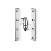 McKinney TA3383-6 Olive Knuckle Hinge Standard Weight, Two Knuckle - US26-625 Bright Chrome - LH Left Hand