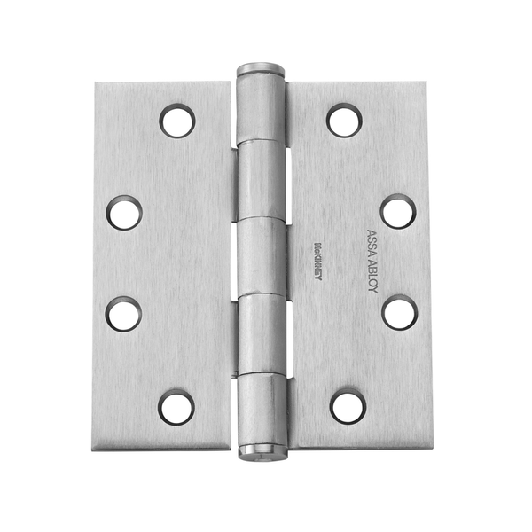 McKinney TCA2714-4-1/2x4-1/2-US26D Full Mortise Standard Weight Concealed Bearing Hinge, Five Knuckle, 626 Satin Chrome Finish