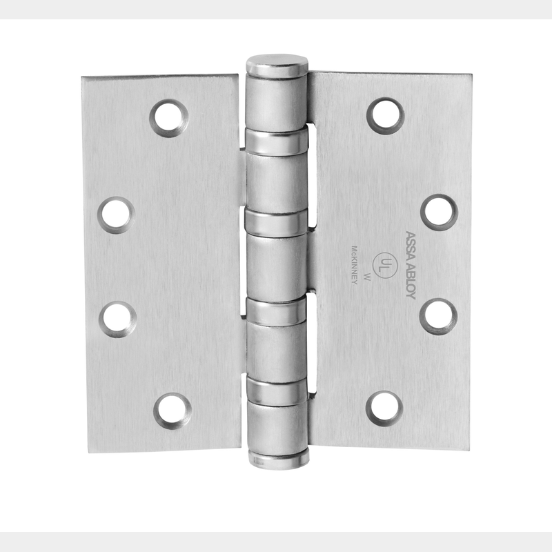 McKinney T4A3786-5x5 Full Mortise Heavy Weight Five Knuckle Hinge - US26D - Satin Chrome