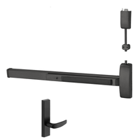 Sargent NB-8715-F-ETB-84 Surface Vertical Rod Exit Device, Passage Function, For 33-36 Inch Width, 84 Inch Height Door, Hex Key Dogging, Less Bottom Rod, BSP Black Suede Powder Coat