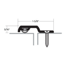 NGP 178SA OverLapping Astragal, Black Silicone Seal, 5/16" Height, 1 5/8" Width, Anodized Aluminum