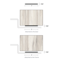 NGP 9200GR Gap Solution for Excessive Fire Door and Frame Clearance, Gray