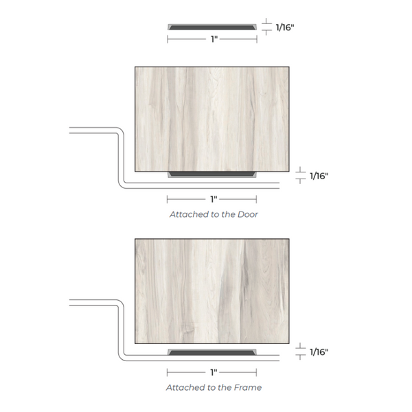 NGP 9200C Gap Solution for Excessive Fire Door and Frame Clearance, Charcoal