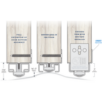 NGP 9595DKB Floating Fire Door Bottom Gap Solution, Non Handed, Dark Bronze