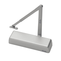 Norton 410X-TPN aluminum 689 finish cast iron door closer with tri-packed mounting arm, non-hold open