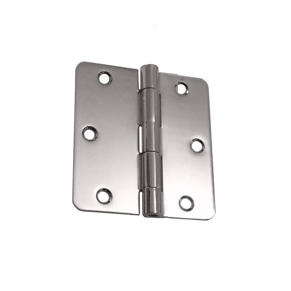 PBB BB81-4 1/2" x 4" RC 1/4" -US26D 5-Knuckle Full Mortise Standard Weight Ball Bearing Hinge