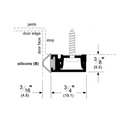 Pemko 29310CS84 Split Astragal, Concealed Fasteners, 84" Length, Clear Anodized Aluminum