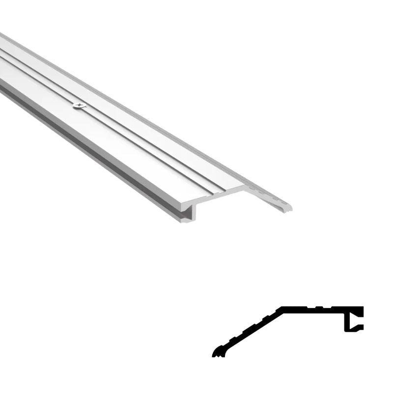 Pemko 566A Offset Half Saddle Threshold, 3 In Width, 1 In Height Offse