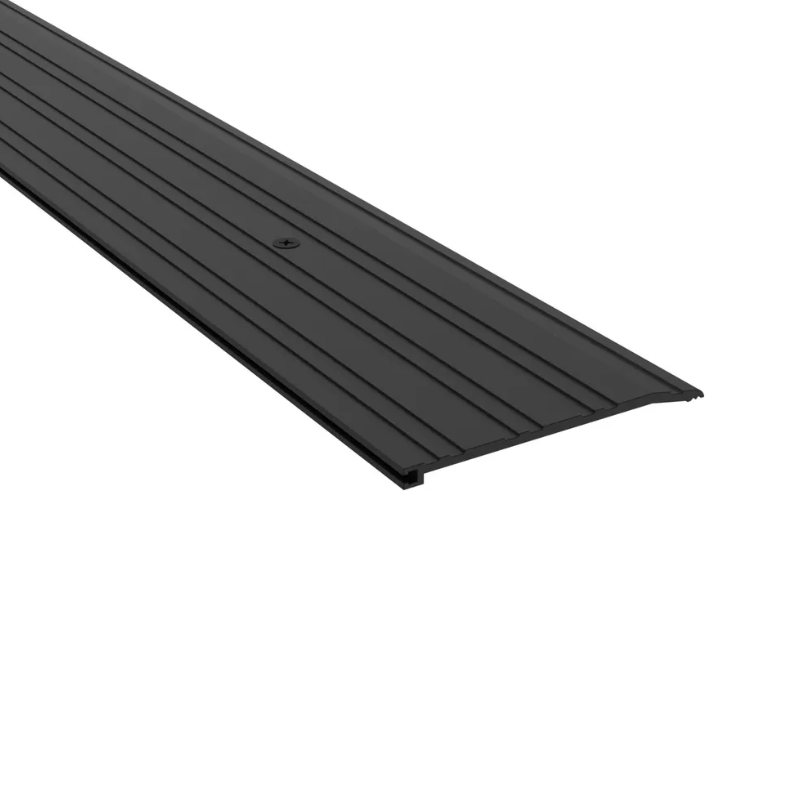 Pemko 274BSP Half Saddle Threshold, 4" Width, 1/4" Height, Black Suede Powder Coat Finish