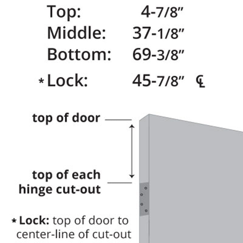 Pioneer 7ft. Hinge Locations