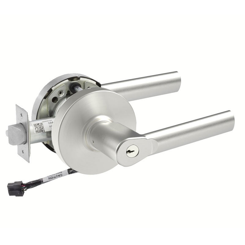 Sargent RX-10XG04-LMB storeroom cylindrical lock, US26D satin chrome, LMB lever, request to exit, keyed