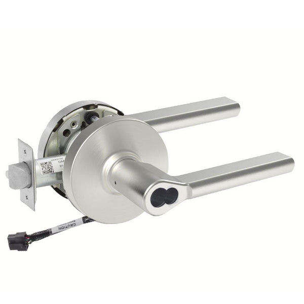 Sargent 60-RX-10XG04-LMD US26D satin chrome storeroom cylindrical lock, request to exit, LFIC core, lever handle