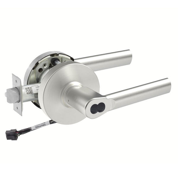 Sargent 70-RX-10XG04-LMB US26D satin chrome storeroom cylindrical lock, Request to Exit, SFIC less core