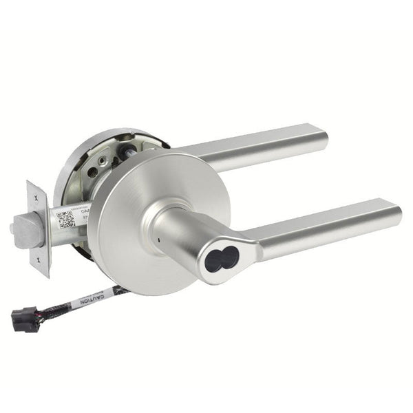 Sargent 70-RX-10XG04-LMD US26D satin chrome storeroom cylindrical lock, request to exit, LMD lever, SFIC less core