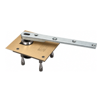 Rixson 117-3/4-LTP Bottom Center Hung Heavy Weight Pivot, Less Top Pivot, Non Handed, US10-612 Satin Bronze