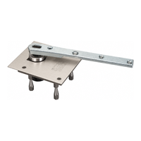 Rixson 117-3/4-LTP Bottom Center Hung Heavy Weight Pivot, Less Top Pivot, Non Handed, US15-619 Satin Nickel
