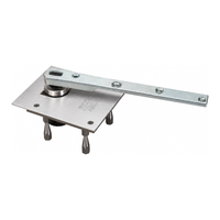 Rixson 117-3/4-LTP Bottom Center Hung Heavy Weight Pivot, Less Top Pivot, Non Handed, US26D-626 Satin Chrome