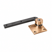 Rixson 117-LTP-612 bottom 3/4" offset pivot, satin bronze base with black arm, less top pivot