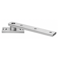 Rixson 128-3/4-LTP center hung pivot set, less top pivot, satin chrome US26D/626 finish